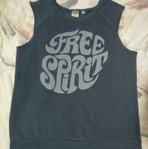 Free Spirit Sleeveless Sweater Shirt Medium